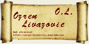 Ozren Livazović vizit kartica
